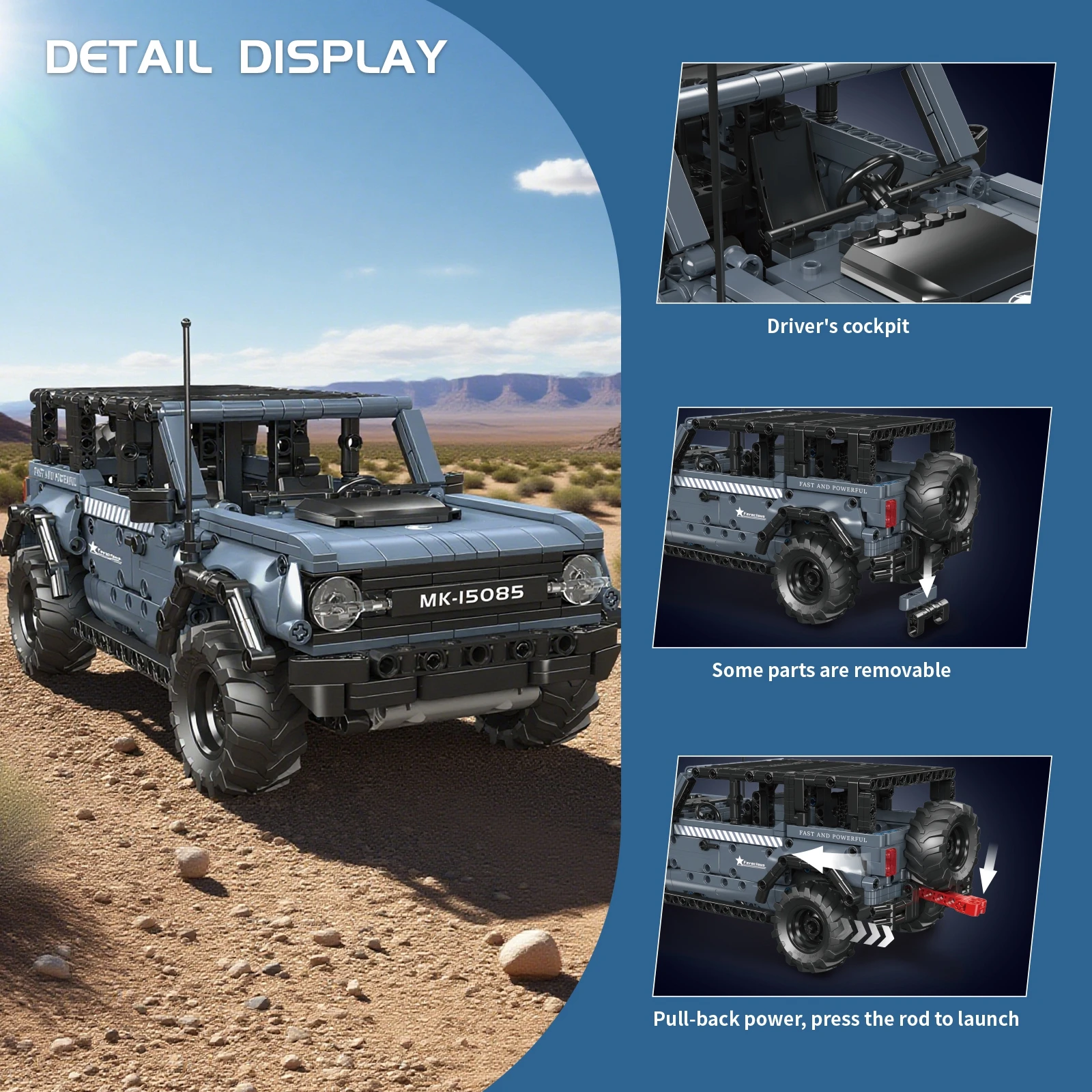 Mould King SUV Off-Road Truck view 3