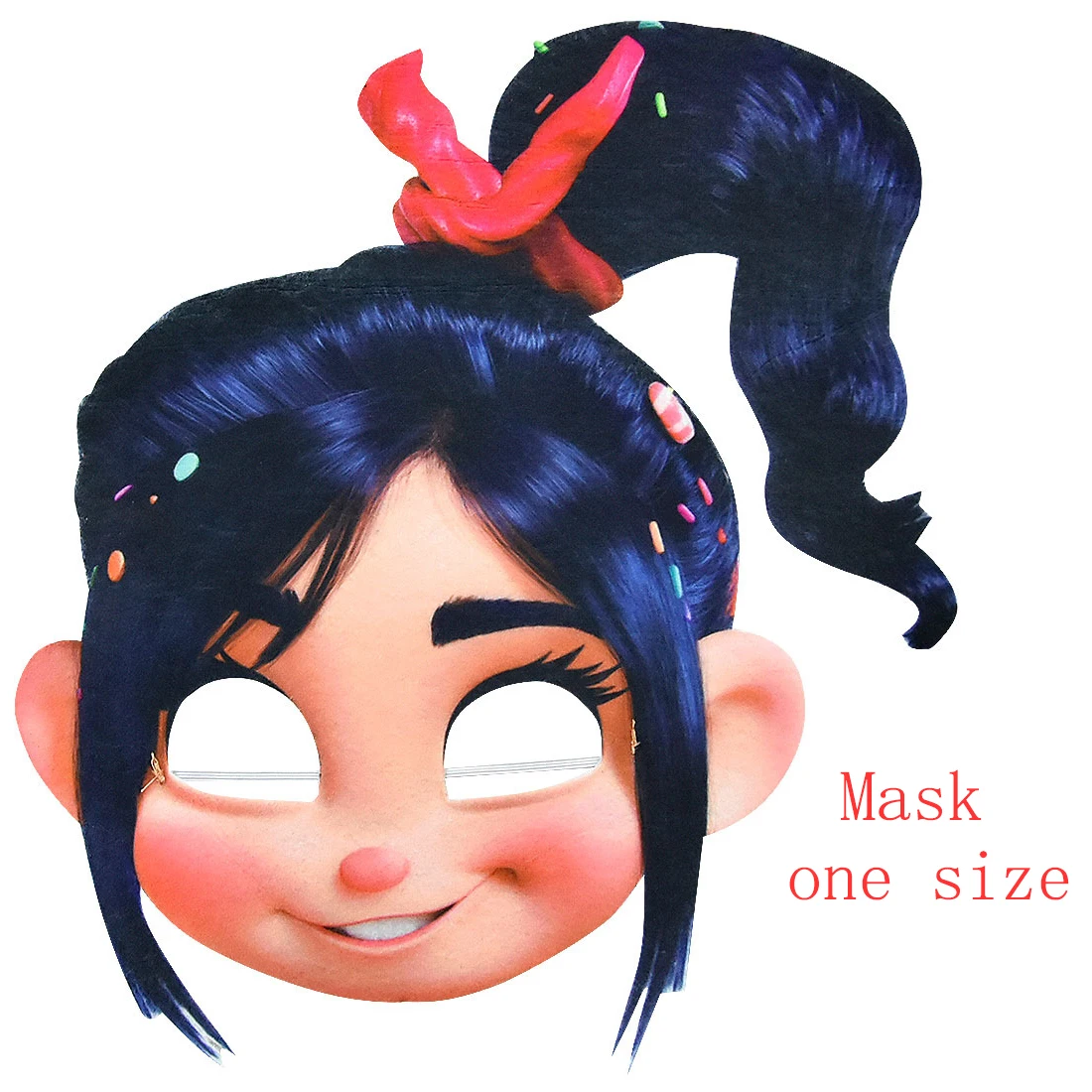 Meninas wreck it ralph 2 vanellope von Schweetz cosplay traje ralph quebra  a internet festa de aniversário de halloween macacão + máscara - AliExpress, image size:1100x1100