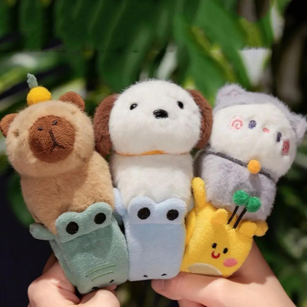 Cat Slap Bracelet Series Wrist Style Simulation Plush Doll Slap Bracelet Cute Doll Puppy Capybara Plush Wrist Band Christmas Toy