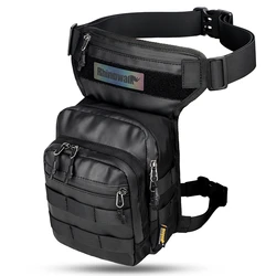 Rhinowalk Versatile Waist and Thigh Bag - Stylish and Spacious Travel Pouch (Black)