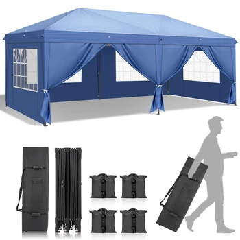Pop-Up Canopy Tent with Sidewalls – Outdoor Gazebo Shelter for Parties, Patio & Events 1
