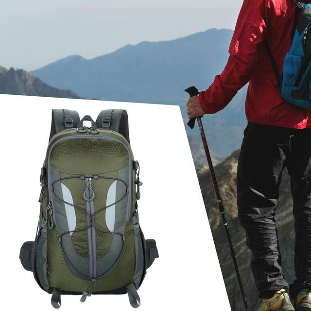 Hiking Backpack Portable for Men and Women Waterproof 30L Camping Rucksack for Running Hunting Mountaineering Climbing Trekking