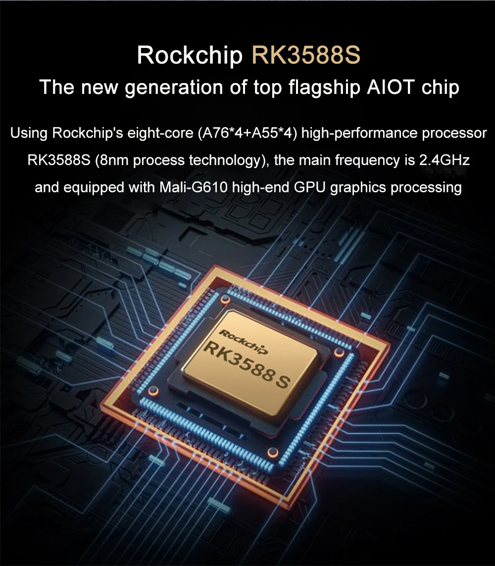 Pico PC Development Board Gigabit Ethernet Rockchip RK3588S AI Motherboard Andro