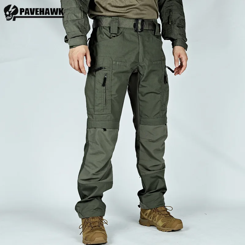 

Waterproof Cargo Pants Men Outdoor Multi-pocket Ripstop SWAT Combat Trouser Military P40 Tactical Pant Training Straight Joggers