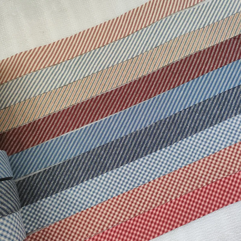 4cm Streifen Garn Gefärbt Baumwolle Bias Bindung Bänder Band, Handarbeit Patchwork Baumwolle Stoff Trimmen Nähen Kleidung Rand Zubehör – Detail 2