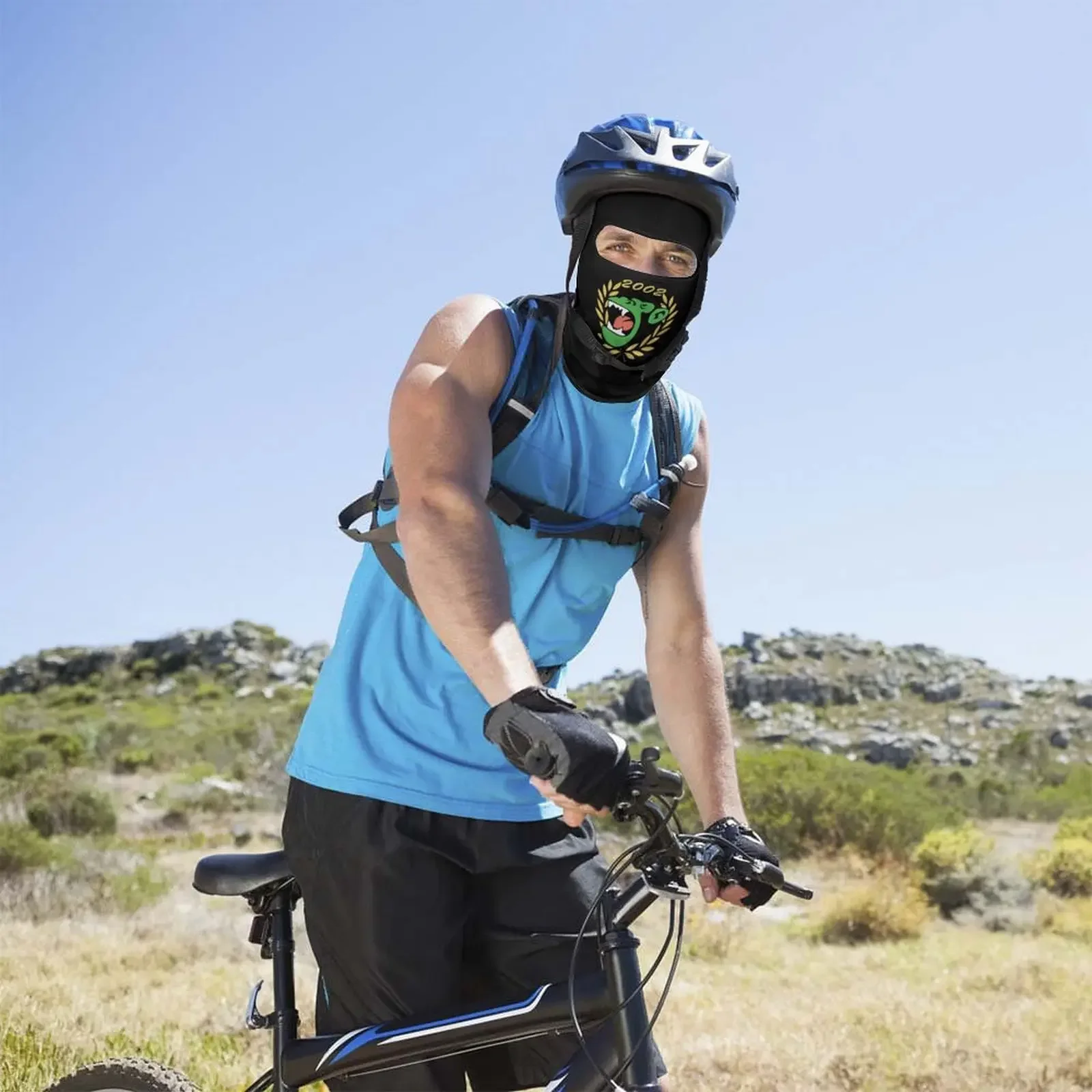 Riding motorcycle mask outdoor sports cap full face mask summer sun protection riding headgear face scarf headgear