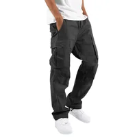 New 2023 Cargo Pants Trousers for Men Full Length Solid Color Loose Multi-pocket Drawstring Pockets Pants Male Cargo Pants 3XL - Image 2