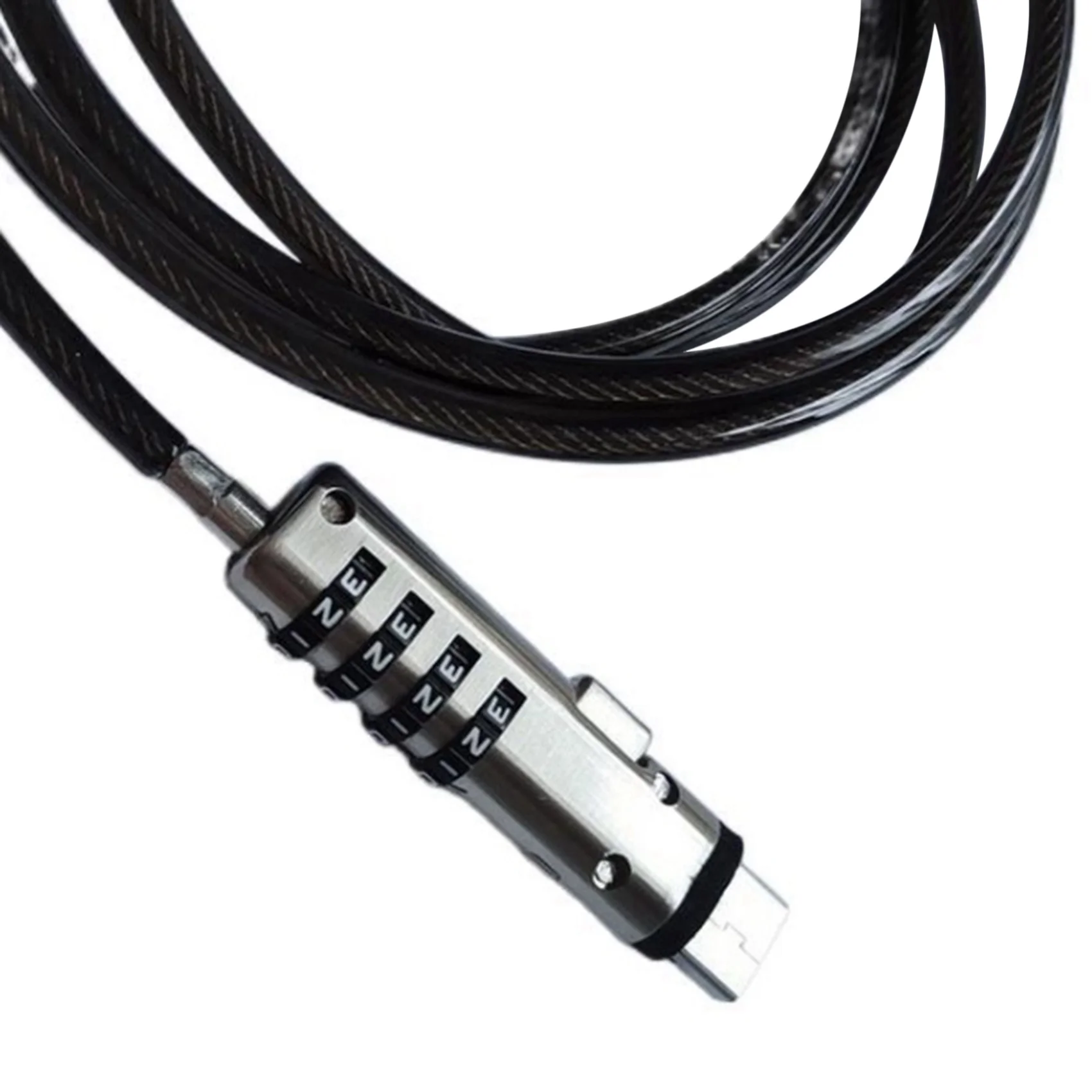 2X 보안 USB 번호 잠금 장치, 노트북, 태블릿, 프로젝터, TV의 도난 방지 기능에 사용됨