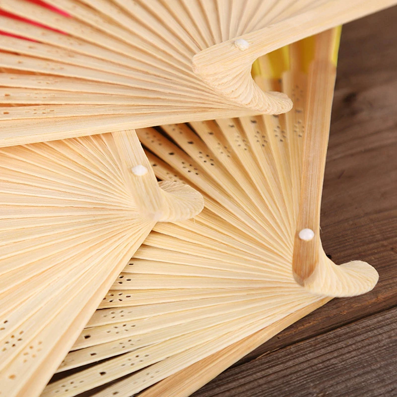 Folding Fan Hand Fan 1Pc Paper Bamboo Folding Hand Fan Wedding Personalized Fsahion Fans Party Decor Art Craft Chinese Dance Fan Home Ornaments Gifts