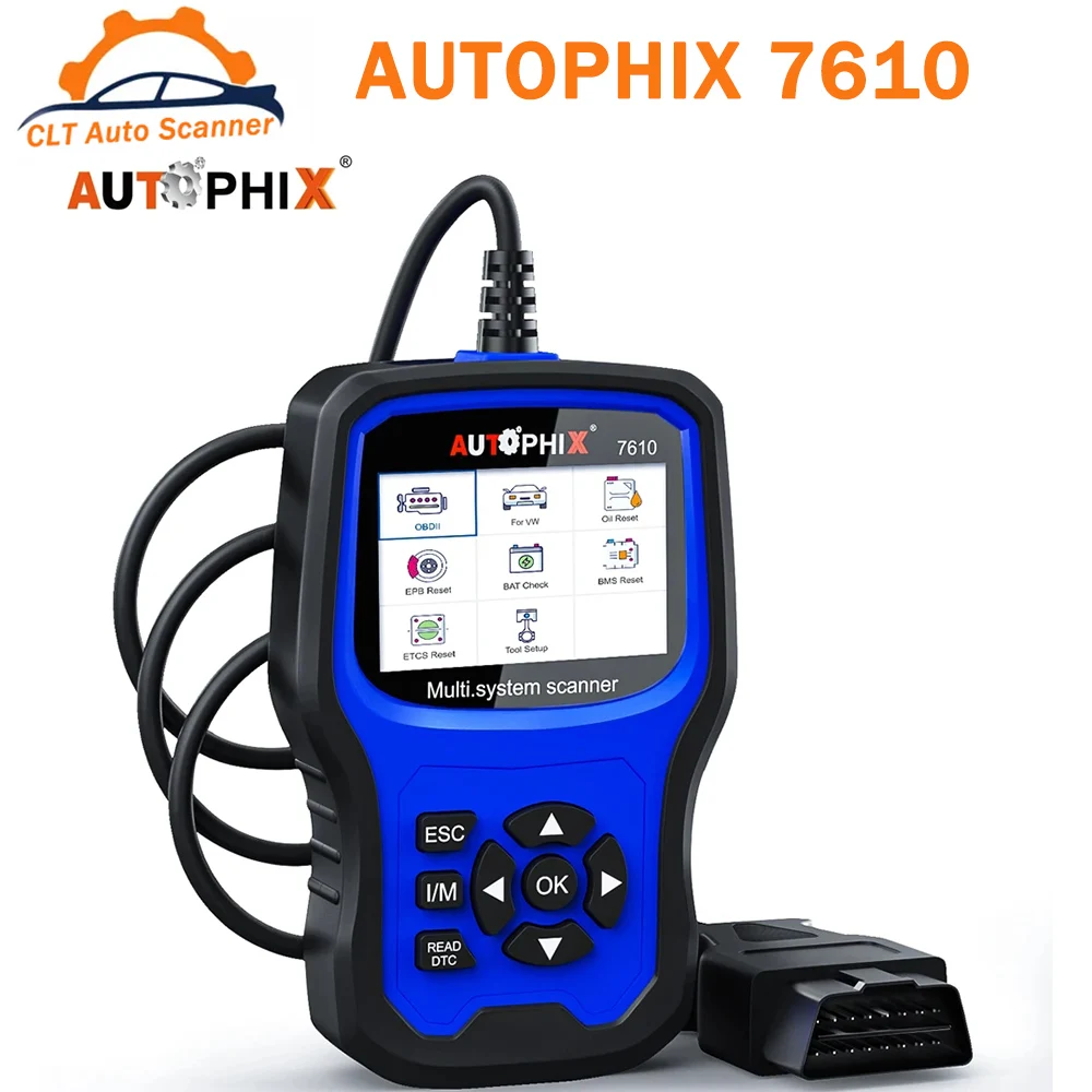 

Autophix 7610 OBD2 Scanner Car Diagnostic Tool Support Full OBDII/EOBD DIAGNOSIS For V-W Aud-i Skod-a Sea-t Free Upgrade