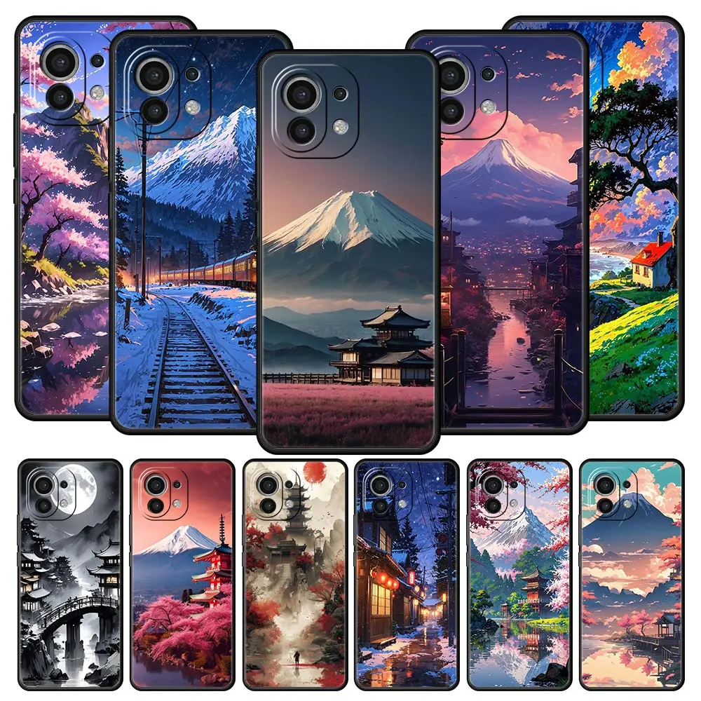 Japanese Anime Landscape Art Soft TPU Phone Case
