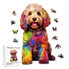 Jigsaw Puzzle Mysterious Animal Puzzles  Dog Puzzles Gift for Adult Kids Educational Fabulous Gift Interactive Games Wooden Toys 1
