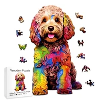 Jigsaw Puzzle Mysterious Animal Puzzles  Dog Puzzles Gift for Adult Kids Educational Fabulous Gift Interactive Games Wooden Toys 1