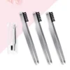 3 PCS Bevel Angle Eyebrow Clamps Make up Stainless Steel Tweezers Tool 4