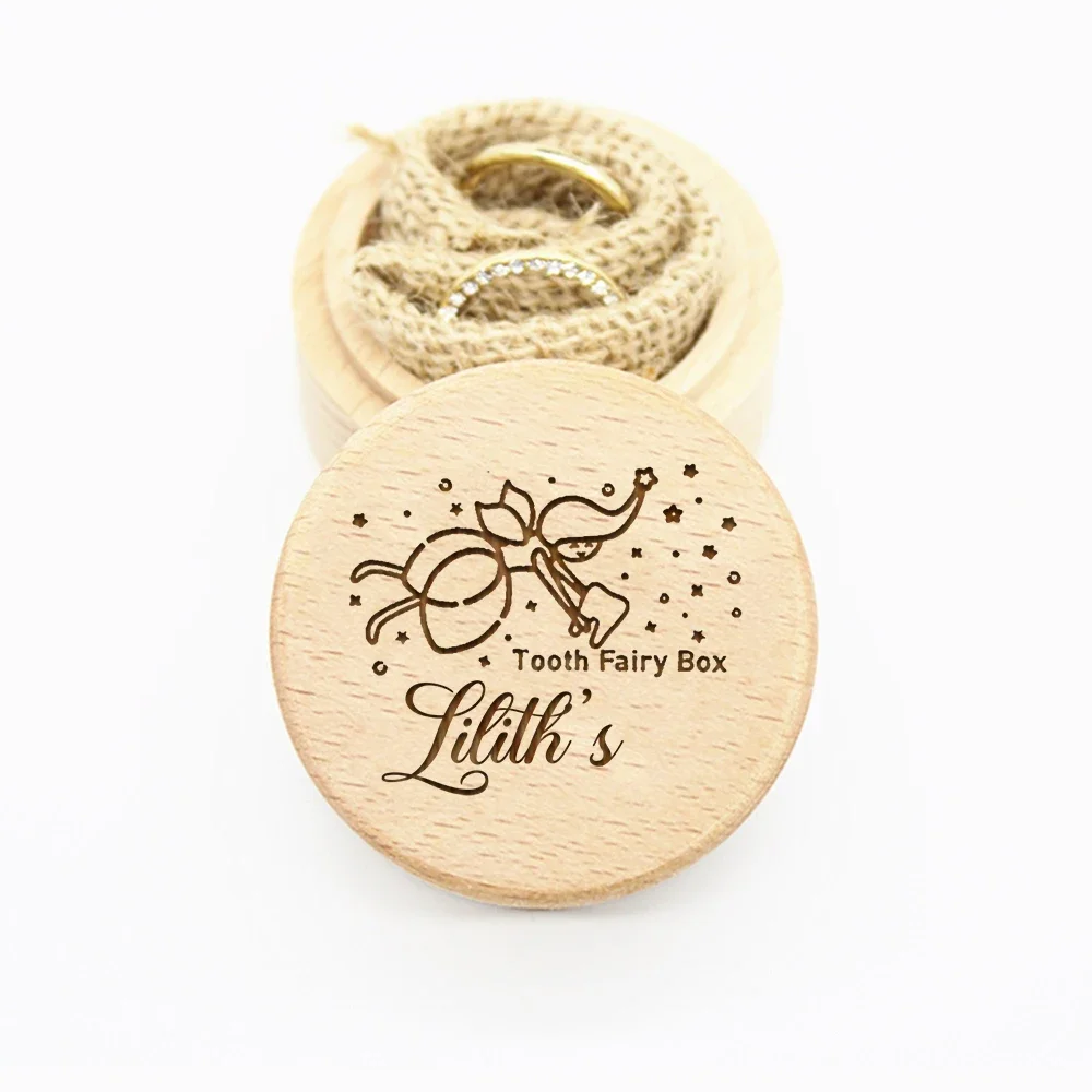 Wooden Tooth Box for Baby Girls Keepsake All Baby Teeth Gift wooden storage box tooth box wooden memorial box baby memory box