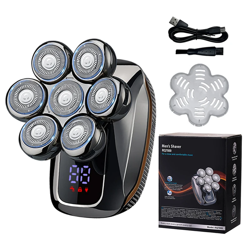 Elektrischer 5-in-1 Rasierer Für Herren Bart- Und Nasentrimmer_voghion.com
