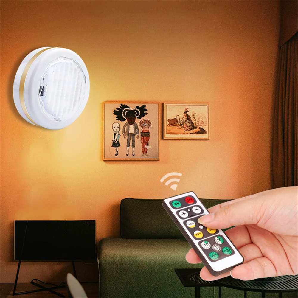 Led Under Cabinet Light Lampada Da Notte Domestica Alimentata A Batteria Diamond/Mesh Mask Touch/Telecomando Per Camera Da Letto, Scale, Corridoio