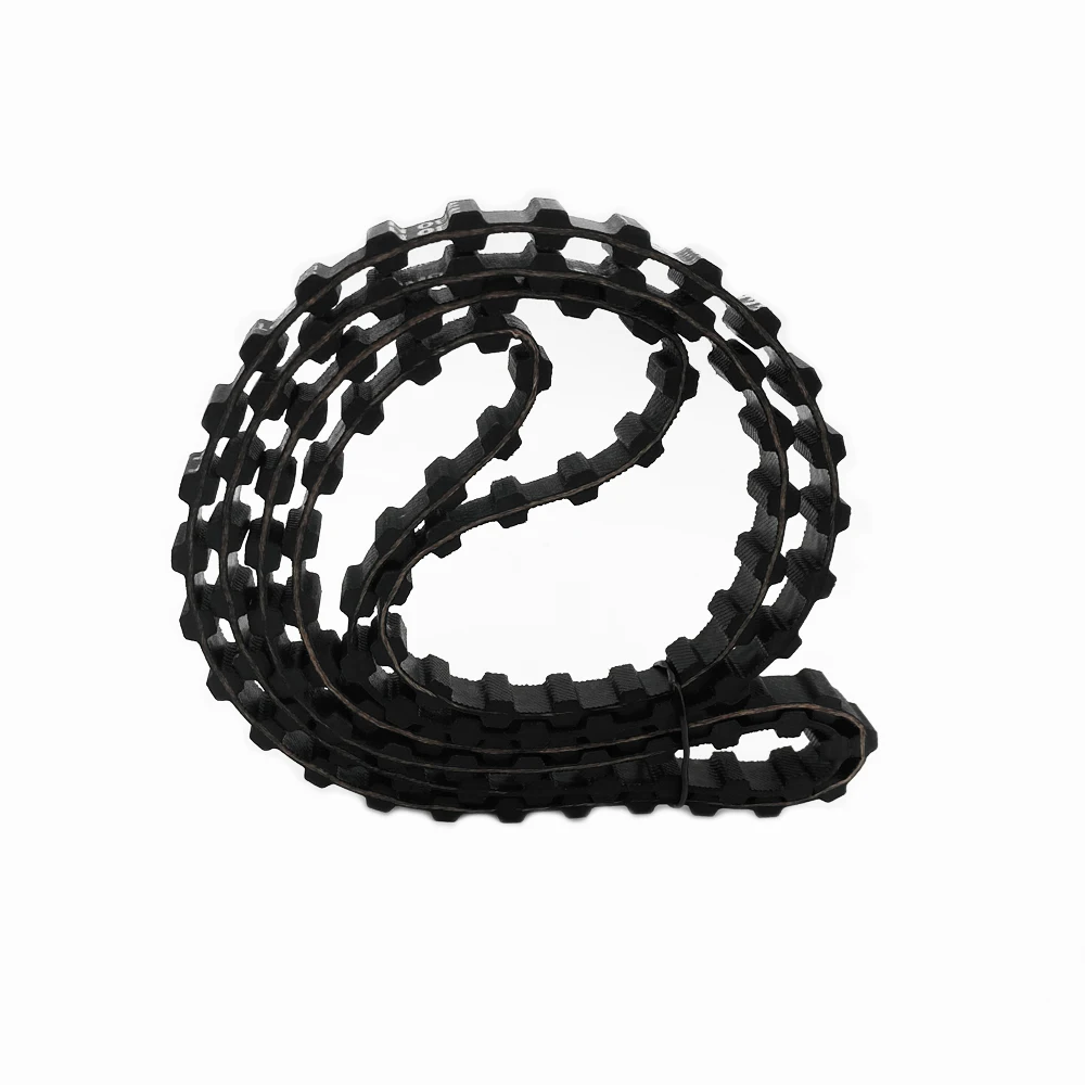 Double Sided Trapezoidal Tooth DH Type Perimeter=240DH~600DH Black Rubber Ring Synchronous Belt Width 10/25/30/38mm Pitch 12.7mm
