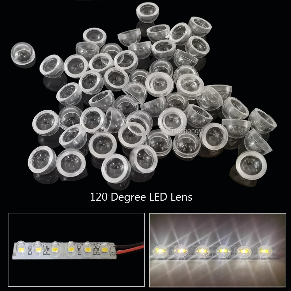 5050LEDLens120DegreeConvexOpticalLensFor5050SMDWS2812APA102