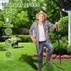 Grass Whip with Double-Edged Serrated Sharp Steel Blade Manual Weed Grass Cutter with 30 Inch Handle Handheld Weed Whacker 2
