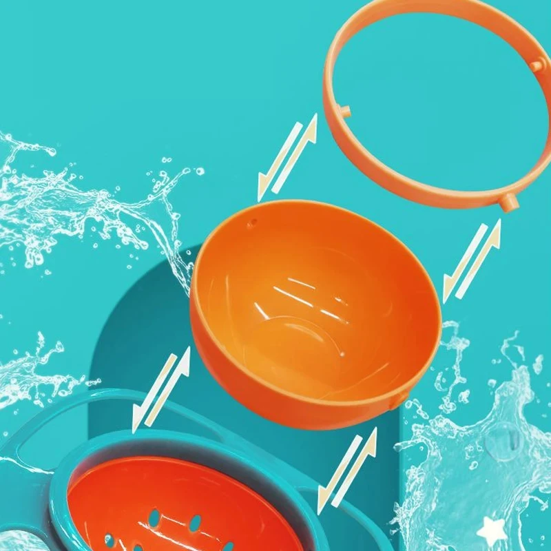 Rotary Feeding Bowl Baby Feeding Bowl Gyro Bowl 360 Degree Rotation Spill Resistant Feeding Dishes for Baby Training Children Spill-Proof