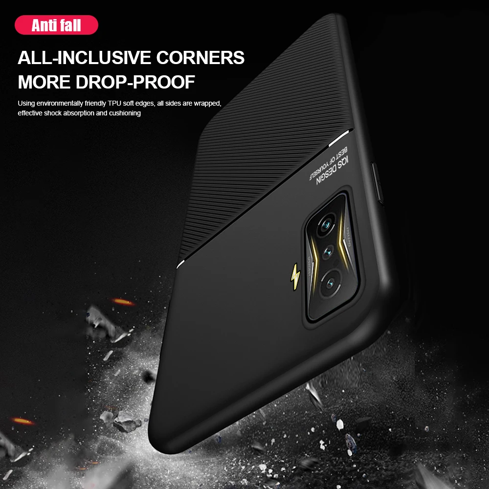 Étui mat en cuir à friction pour Xiaomi Poco F4 GT Coque arrière en silicone souple pour téléphone Poco F4GT f4gt Redmi K50 Gaming K50g_voghion.com