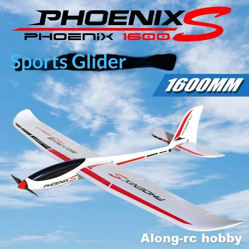 Détail de l'aile du planeur RC EXHOBBY 742-7 Phoenix S 1.6m - Kit Moteur Électrique pour Voltige avec les nervures visibles.