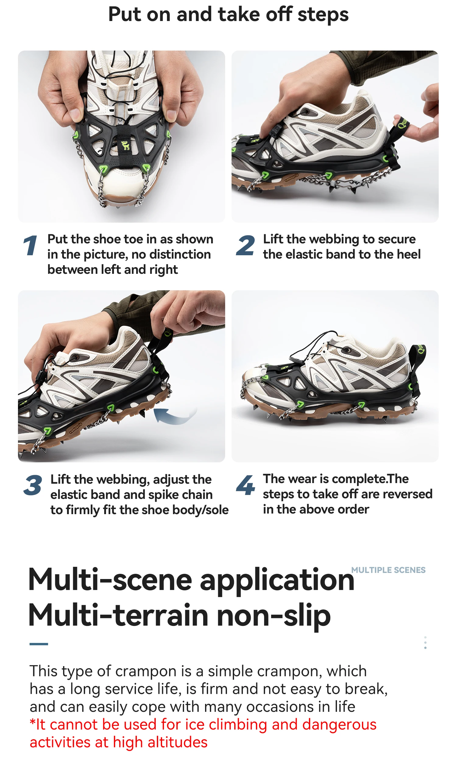 Snow traction demonstration