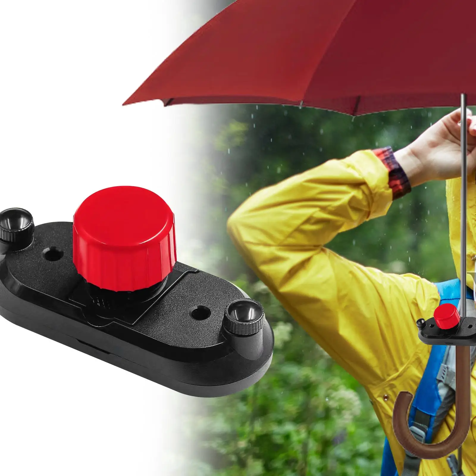 Backbag Strap Umbrella Clip Umbrella Fixed Support Portable Lightweight Outdoor Easy to Use Bag Belt Holding Device Umbrella Holder Umbrella Hooks
