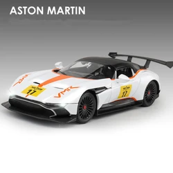 Aston Martin GT Alloy Track Sports Car Diecast Model Toy Vehicle - High Simulation Gift (White)
