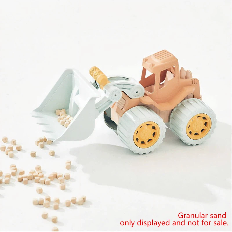 Children's beach toy straw beach bucket set can be loaded with sand digging tools to water flowers outdoor wheat straw toys. 3