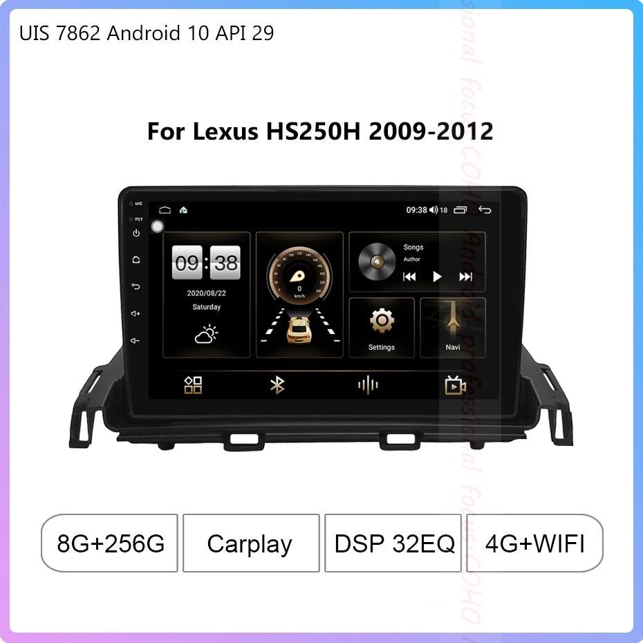 ForLexusHS250H200920121280720ResolutionUIS7862Octacore8