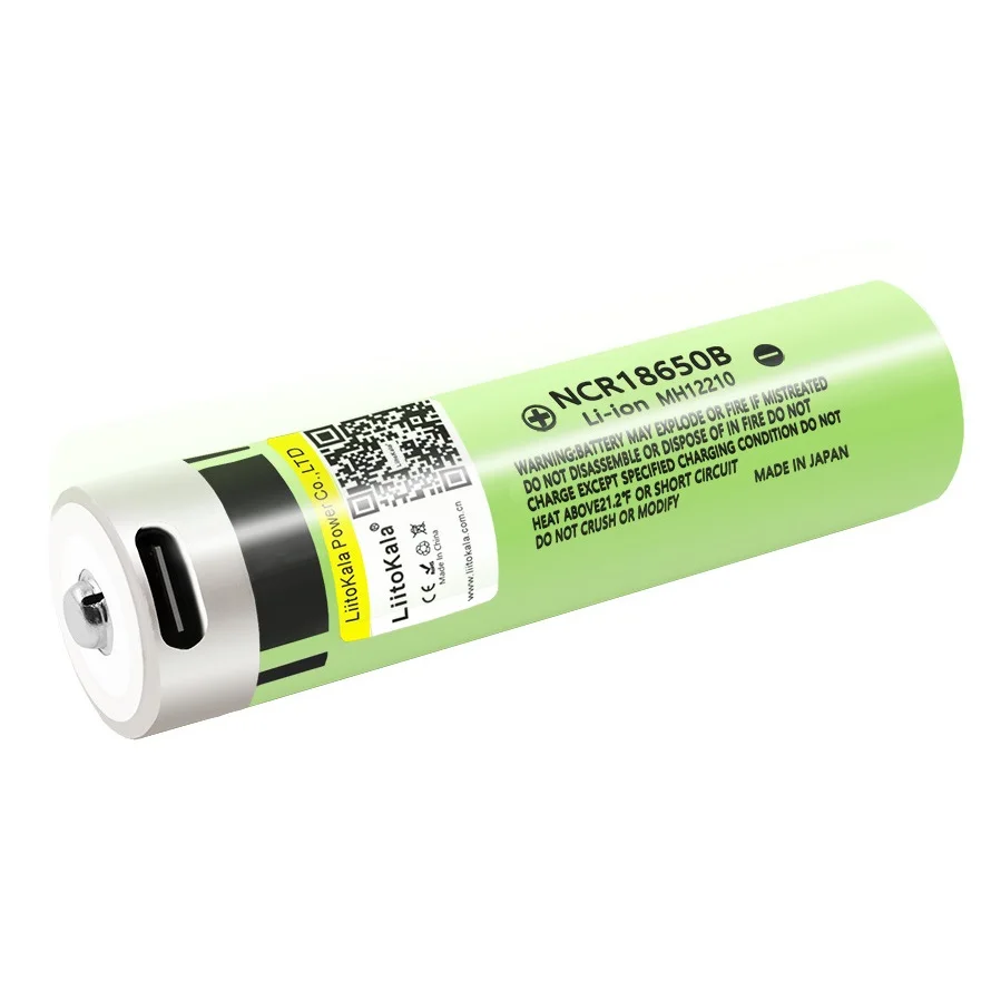 

Flashlight Accessories 3400mAh 3.7V Lithium Battery USB-34B 18650 Type-C Charging for LED Flashlight Toy