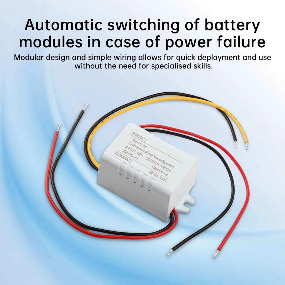 Description Picture 6 of itemXH-M238 Power Module Mini UPS Uninterruptible Emergency Power supply Module Switching Power Failure Automatic Switching Battery