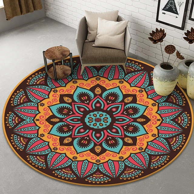  Round Area Rug Soft Bedroom Entryway Foyer Throw Mat