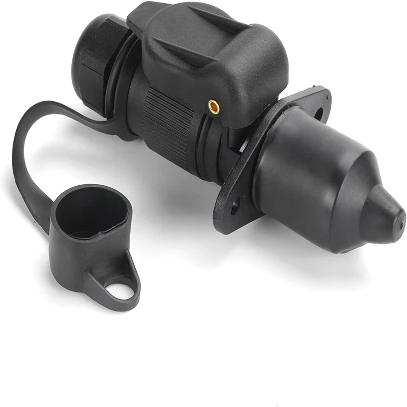 12/24V Round 3 Pole Plug Interface Adapter Socket Connector for Car Electronics Trailer Caravan Truck Vehicle plug interface adapter