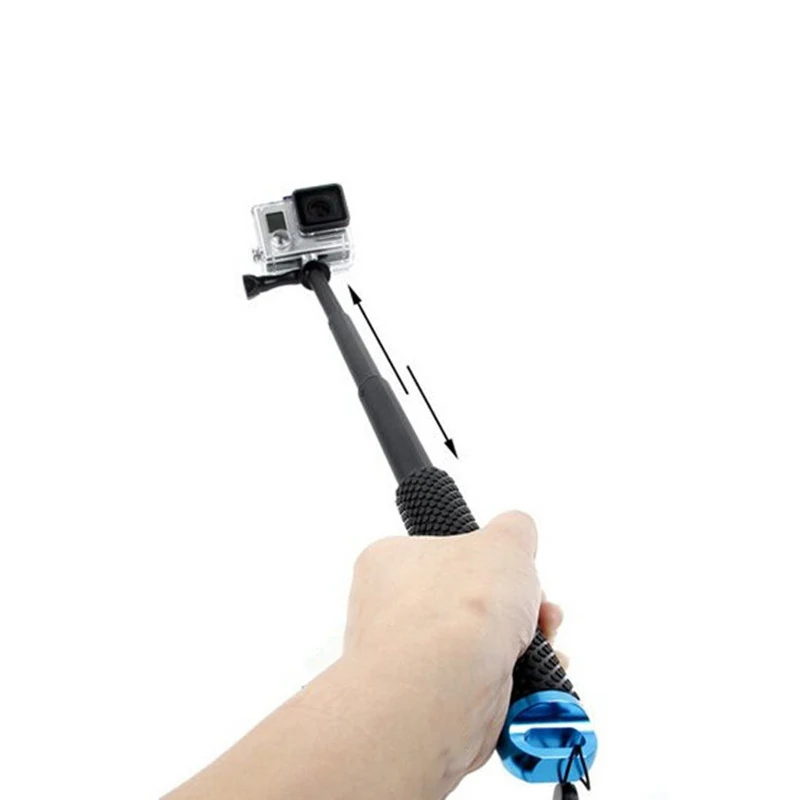 Selfie Stick Hand Grip Adjustable Extension Monopod for Gopro Hero 13 12 11 10 9 8 5 SJCAM insta360 AKASO DJI OSMO Action Camera