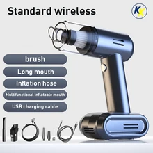 

Portable Car Wireless Vacuum Cleaner Car Cleaning 9000PA High Suction for Auto Home Tire Automatic Compressor Air Pump