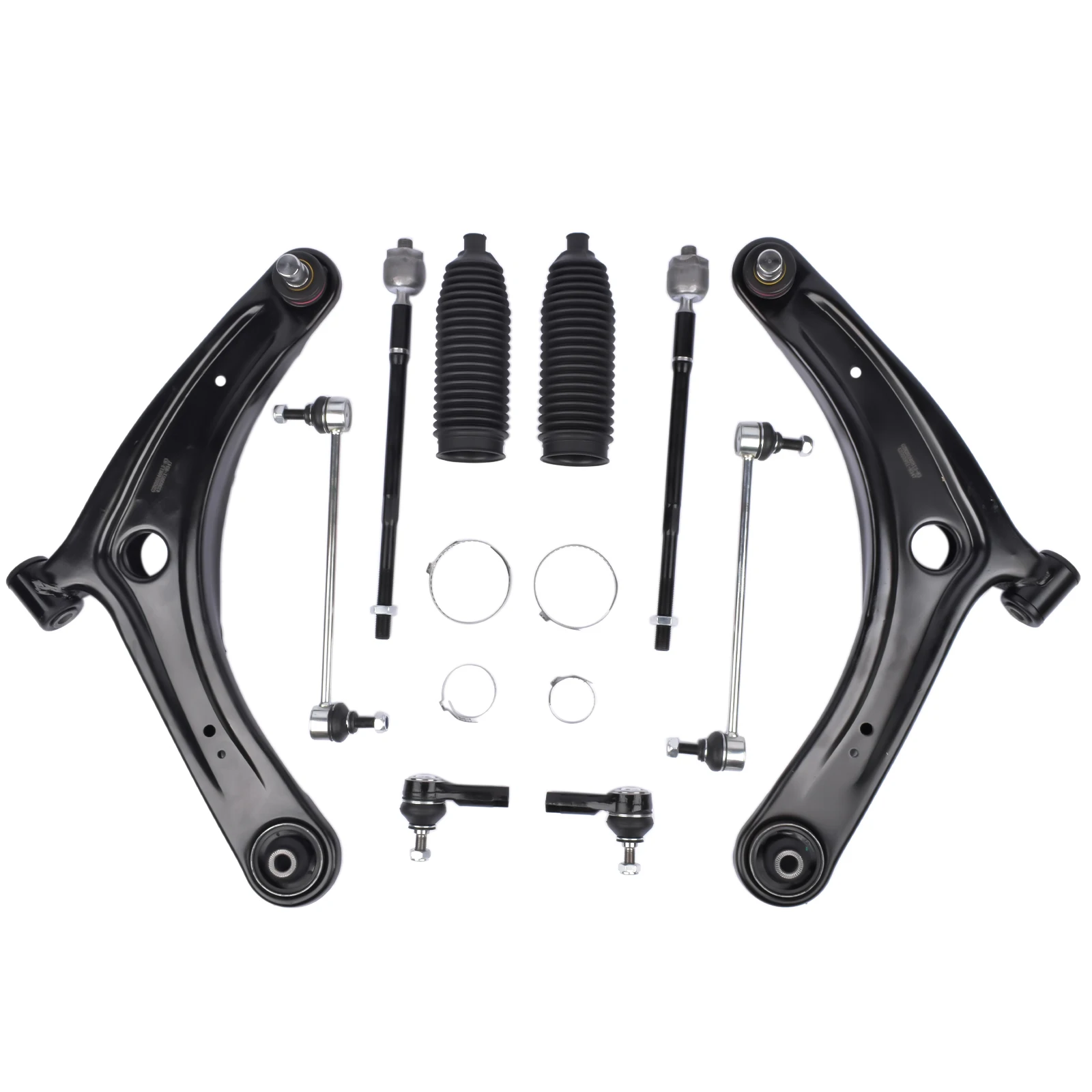 AP01 Front Lower Control Arms Sway Bars Tie Rods for Mitsubishi Lancer Outlander