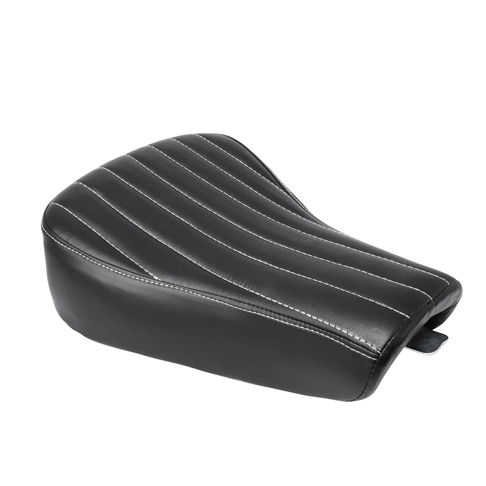 For Harley Sportster Forty Eight XL1200 883 72 48 Black Motorcycle Front Driver Leather Pillow Solo Seat Cushion - Image 4