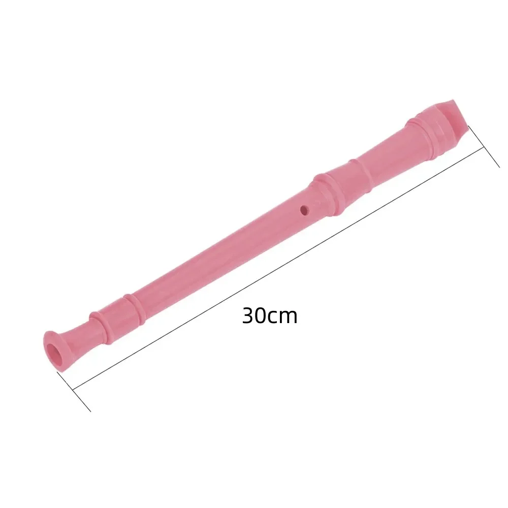 Treble Recorder 8 Holes Plastic Flute Colorful Recorder Woodwind Instrument For Beginner Musical Educational Children Toys With Cleaning Stick