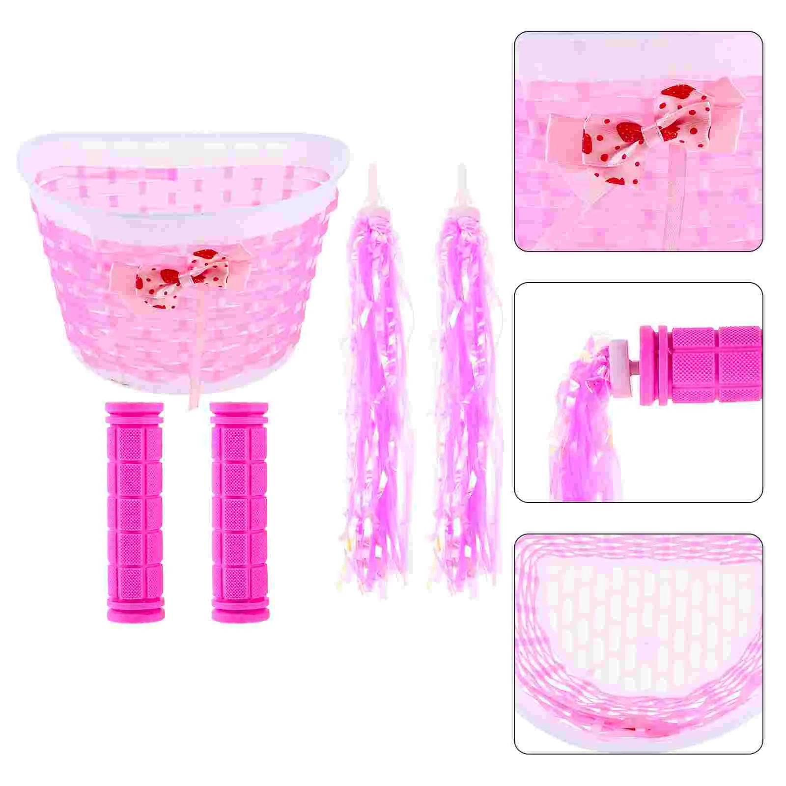 

Decorative Ribbon for Baby Carriage Scooter Kids Bike Streamers Accessories Bicycles Supplies Plastic Child Handlebar Covers