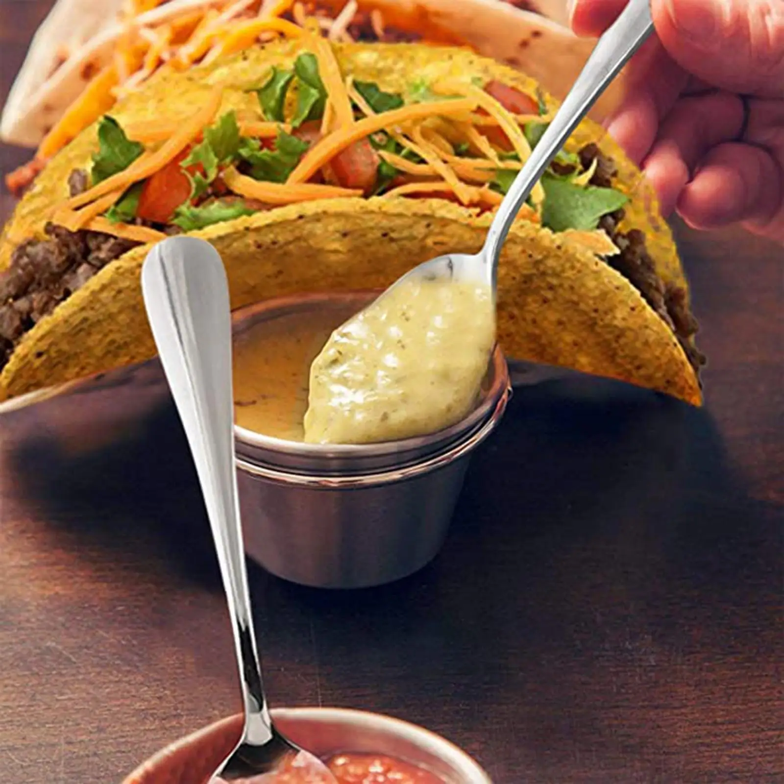 Large Capacity Taco Holder Tray Stand Plate for Mexican Pancake Tortillas