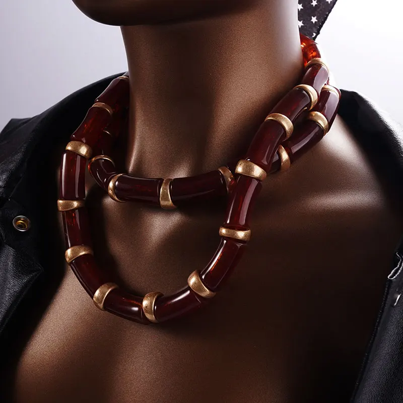 Rugged Style Tube Necklace