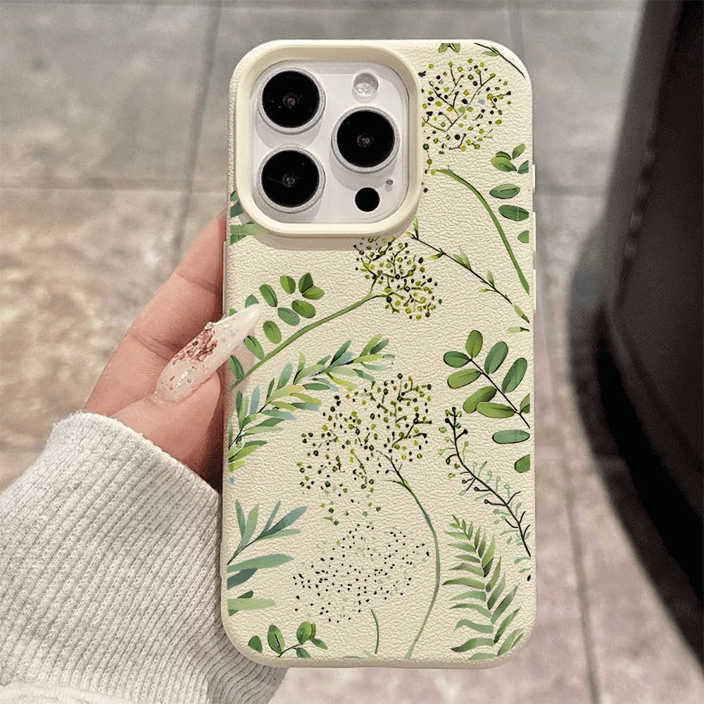 Fern Fronds Silicone Matte Phone Case Cover