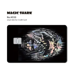Magic Shark Dark Anime Holographic Card Sticker Skin for Large Chip (H930)