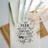 Dianshi Soft Grip Gel Ink Retractable Pen: Black Ink 0.7mm Medium Fine Pen Tip Pen Set, Ultra-Smooth Pen Tip No Bleeding Stains, 5