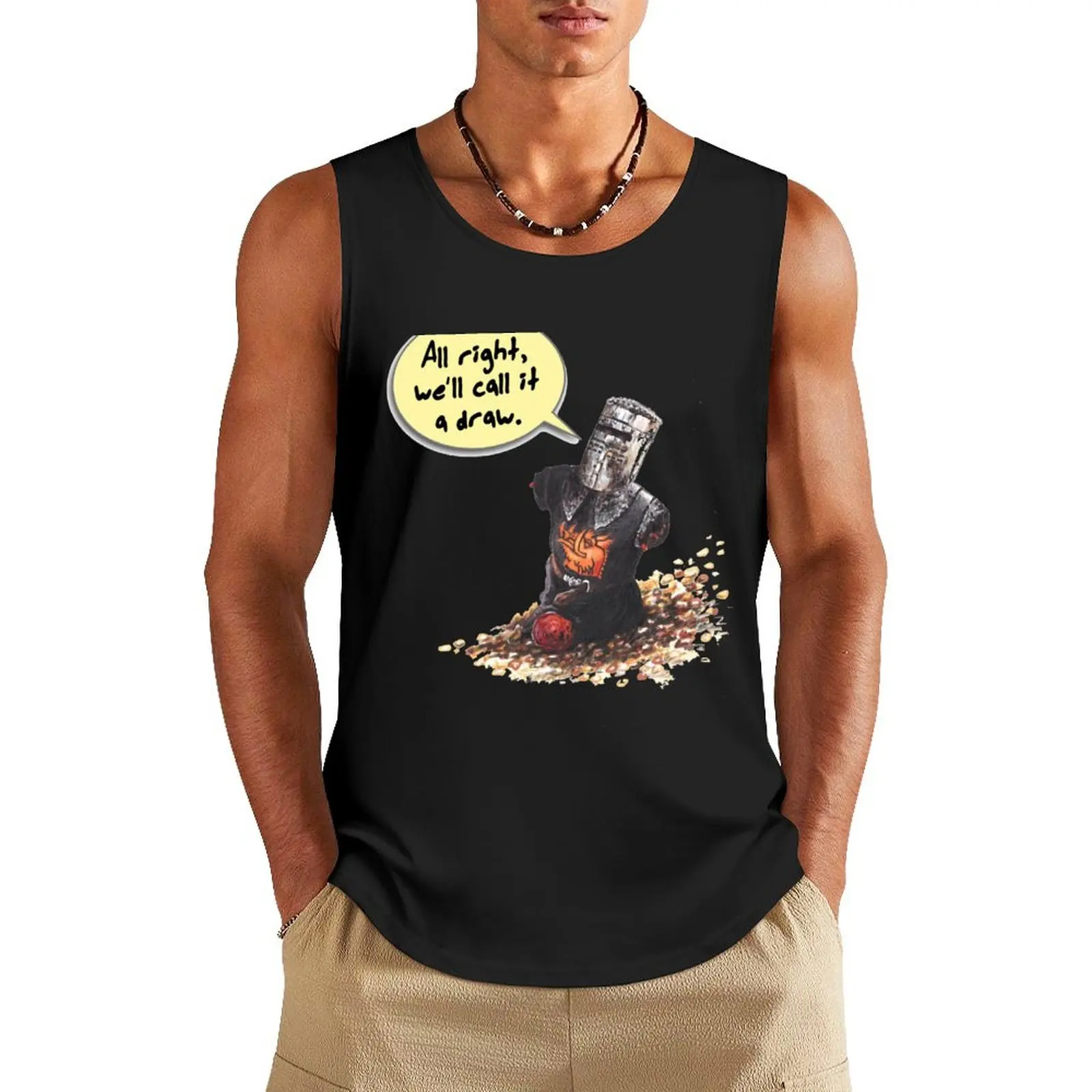 

All Right, We'll Call It A Draw Tank Top summer clothes man 2024 mens clothing Men's gym clothing