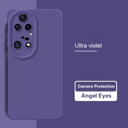Custodia protettiva per telefono in silicone soffice di lusso con colore solido e paraurti Angel Eyes