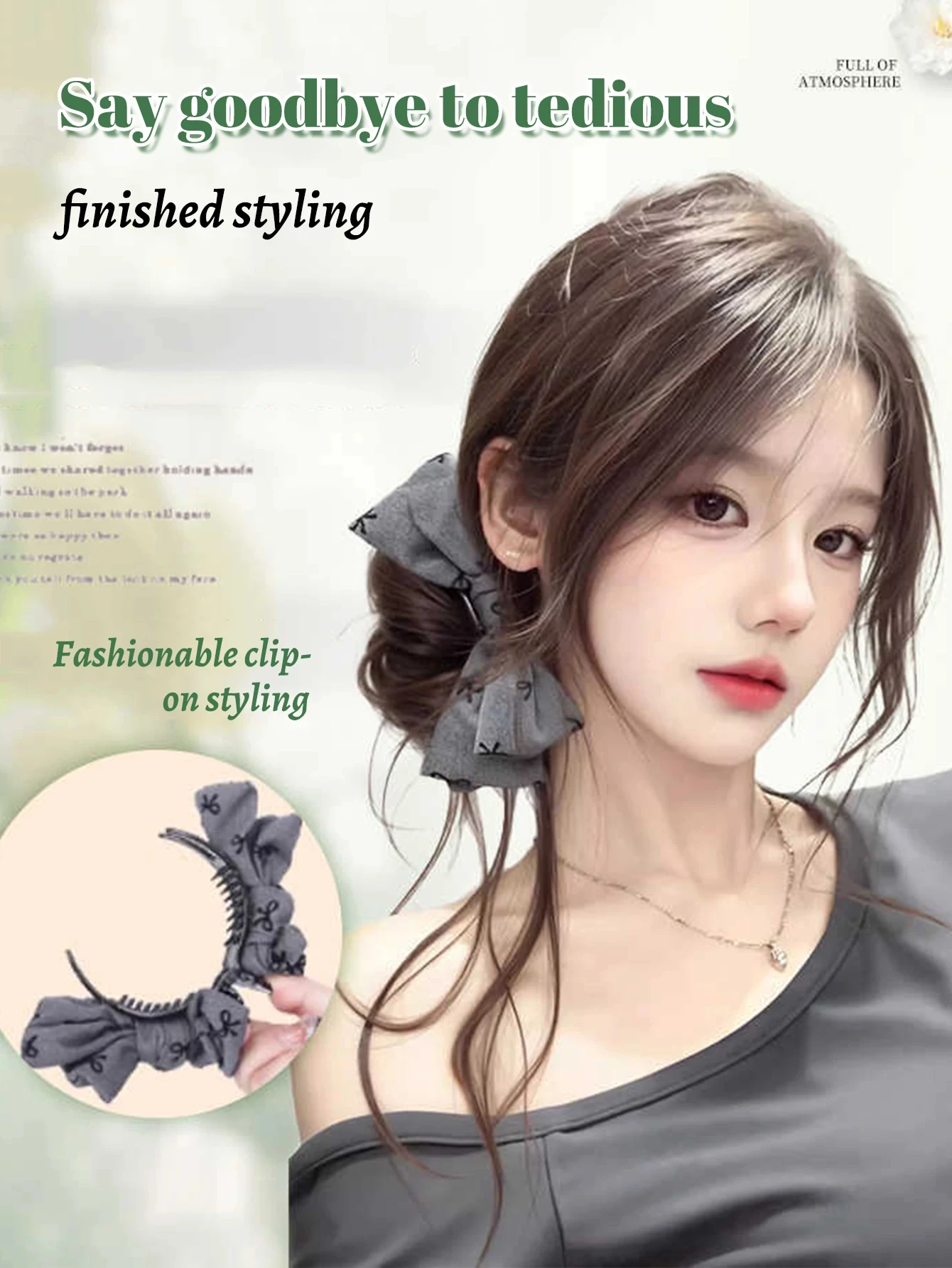 Synthetic Wig For Women Korean Fluffy Bun Hair